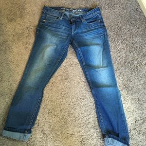 Cropped jeggings size 4 Express