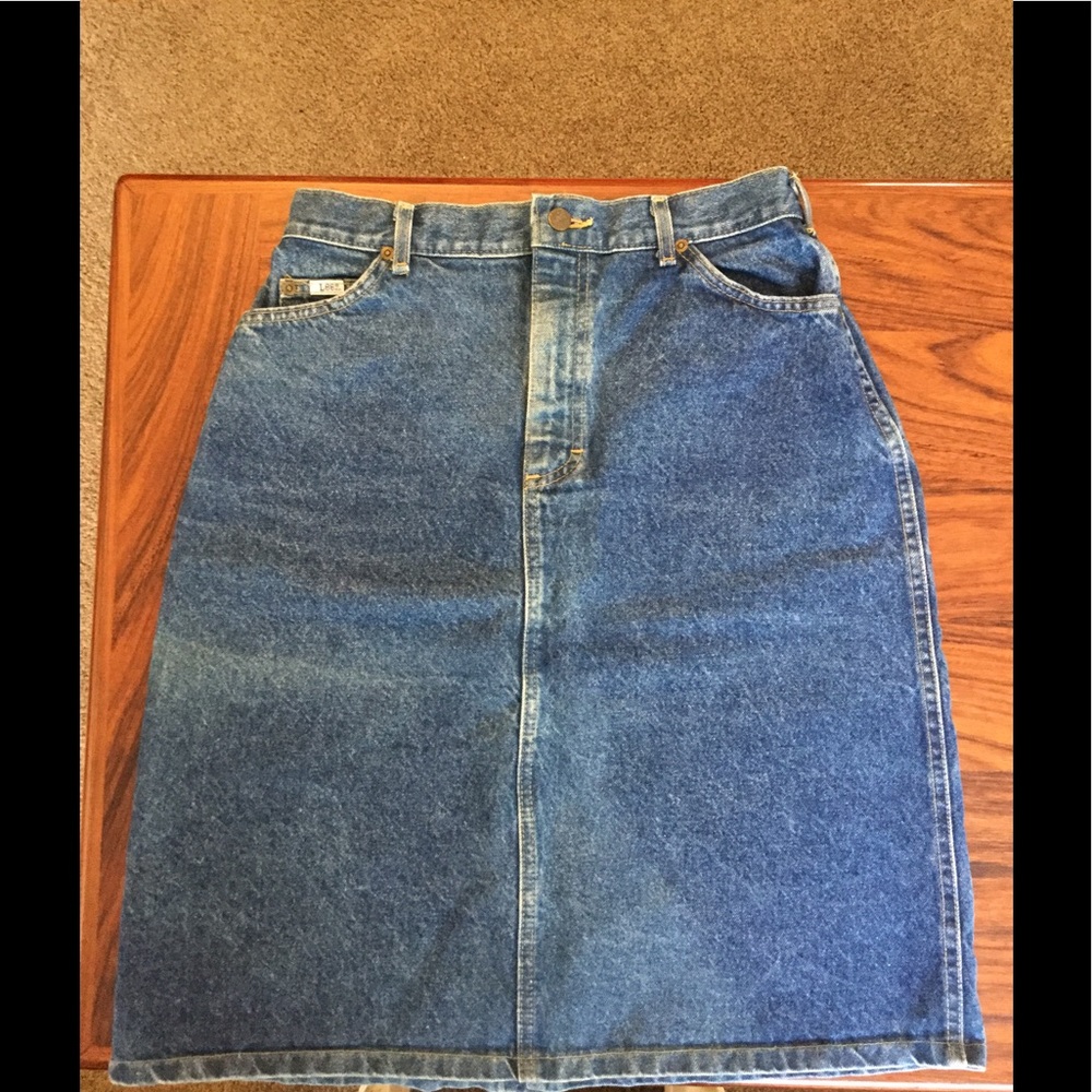 Vintage Lee Denim Skirt - Size 14