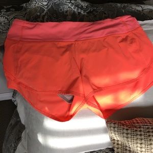 Lulu running shorts size 6