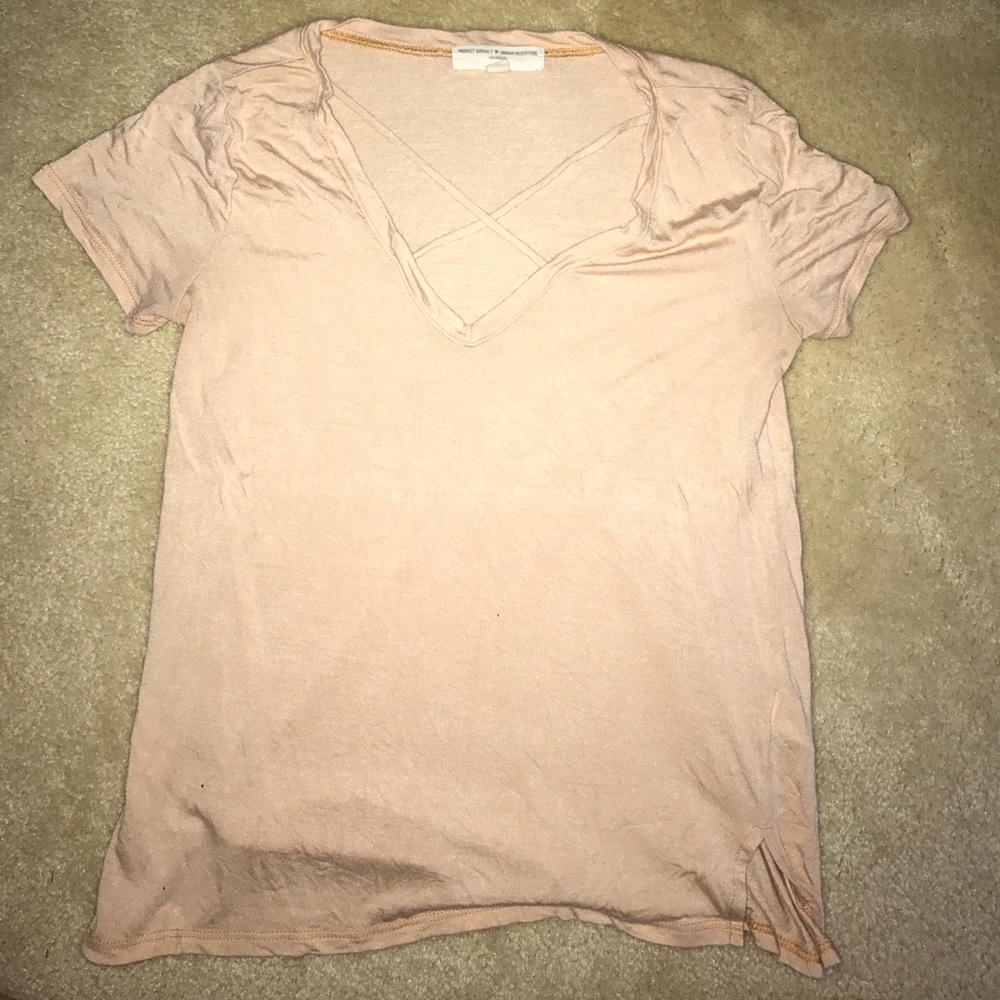 Urban outfitters cross front T shirt