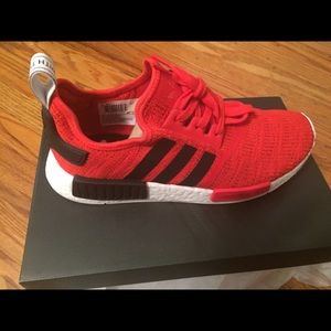 NMD R1 Red, White, and Black