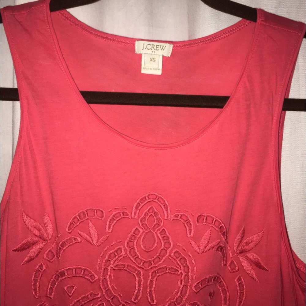 J Crew XS pink tank top