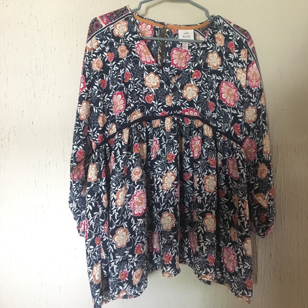 Floral Print Maternity Blouse