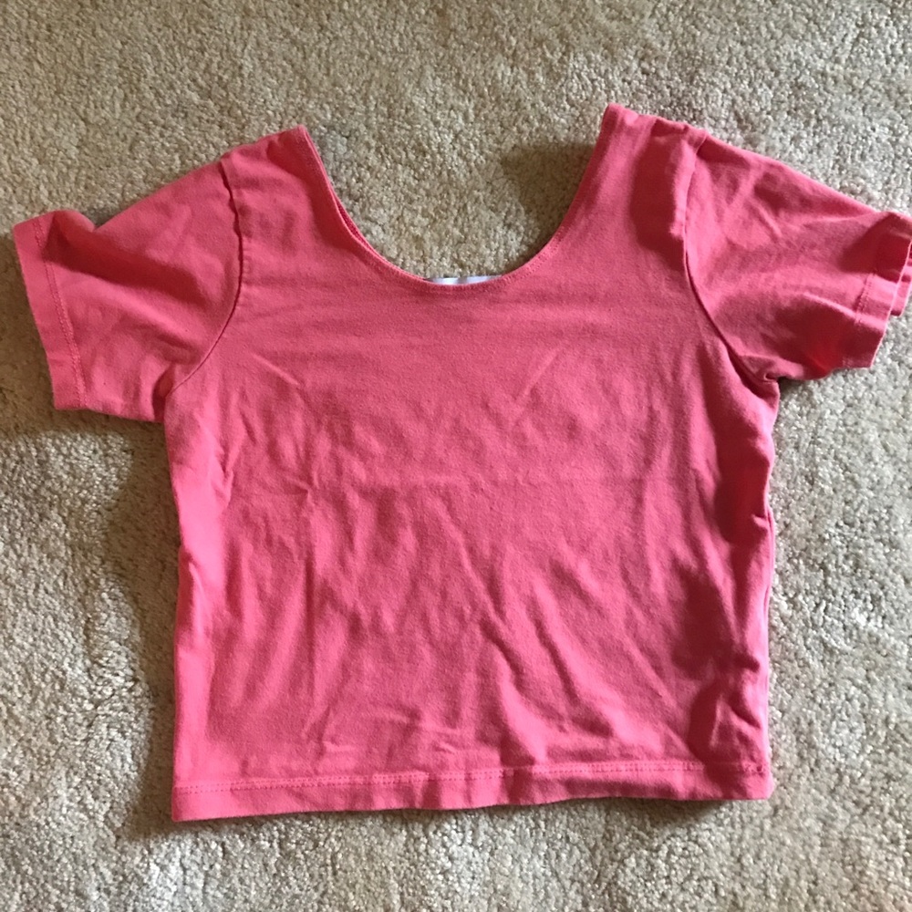 Pink crop top