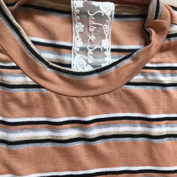 Sadie & Sage Striped High Neck Swing Dress - Picture 4 of 6