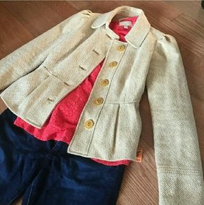 Yellow tweed jacket: Tabitha for Anthropologie