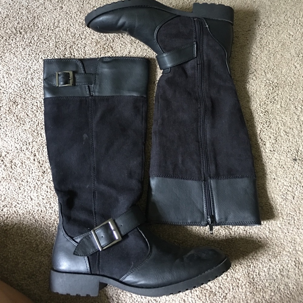 Black Moto Boots
