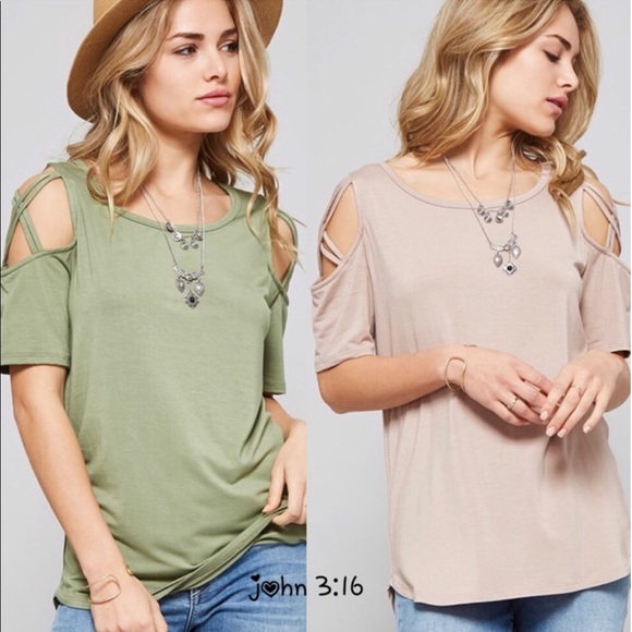 ❗️SALE❗️Last 2✔️Premium bamboo tops - TAUPE - Picture 2 of 4