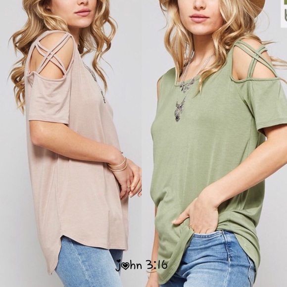 ❗️SALE❗️Last 2✔️Premium bamboo tops - TAUPE - Picture 3 of 4
