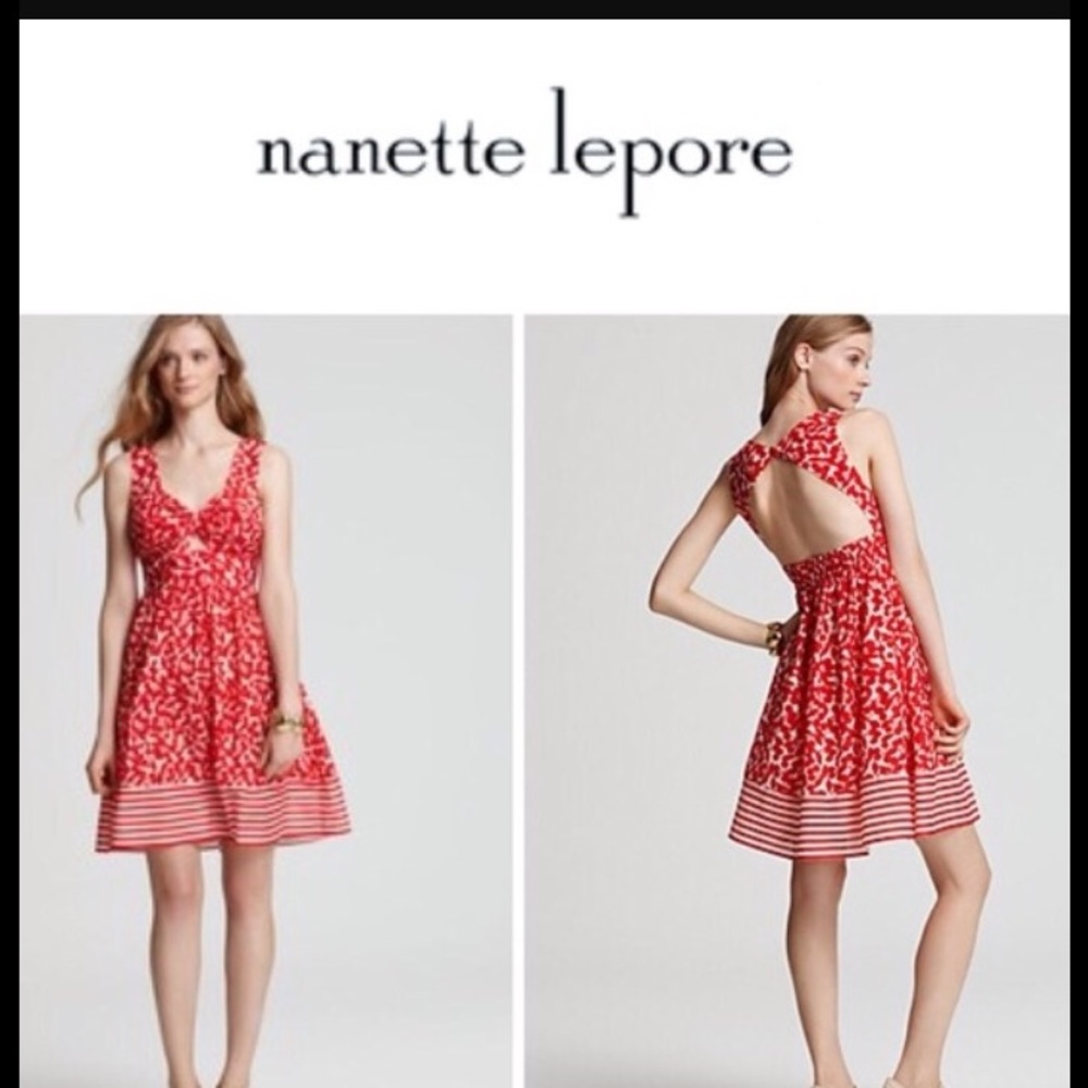 Nanette Lepore cote d'azure cherry dress