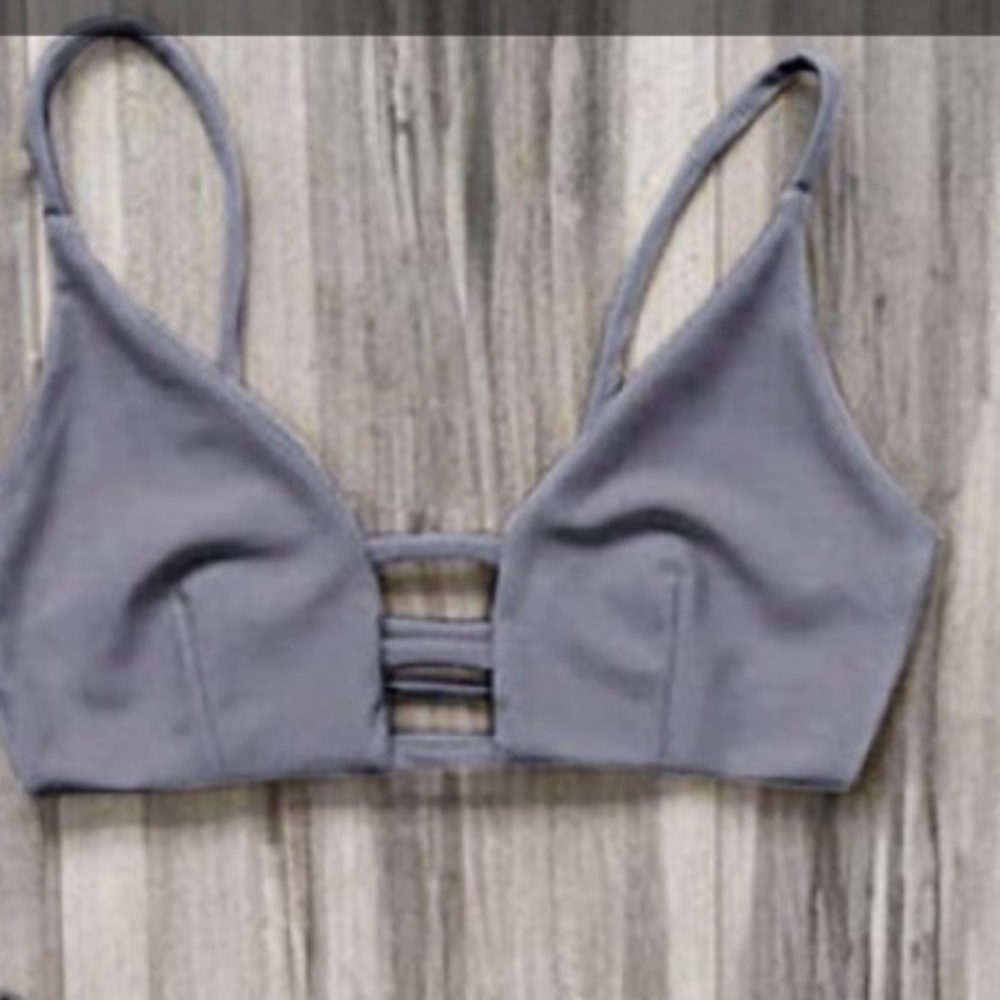 PRICE DROP ⬇️ DARK GREY CHEEKY BIKINI