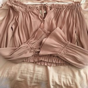 NWT dusty rose forever 21 off the shoulder top