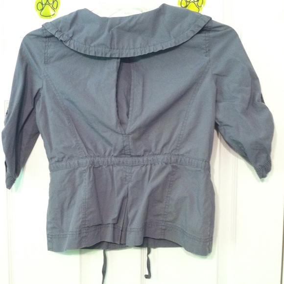 ❤️LOFT CHARCOAL 1/2 SLEEVE JACKET❤️ - Picture 2 of 2