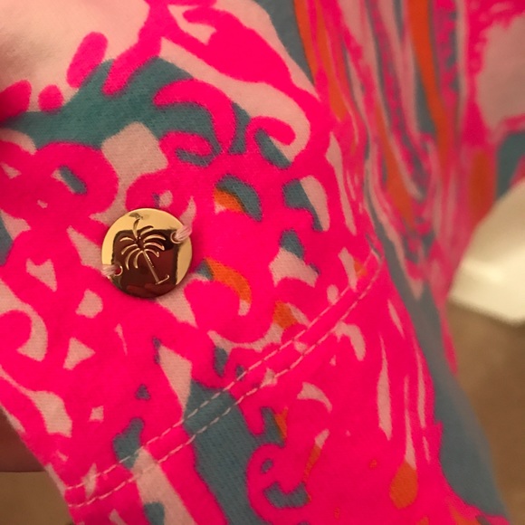 Lilly Pulitzer Iggy Shorely Blue Shift Dress - Picture 4 of 4