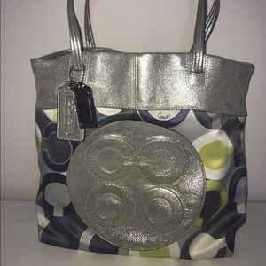⚜️Multicolor Coach with Silver Metallic trim⚜️