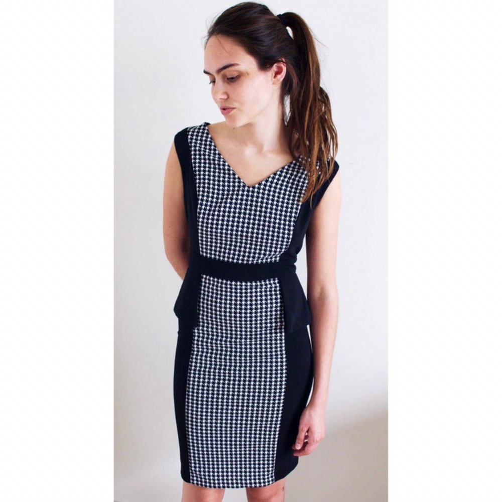 Black and White Checkered Dress