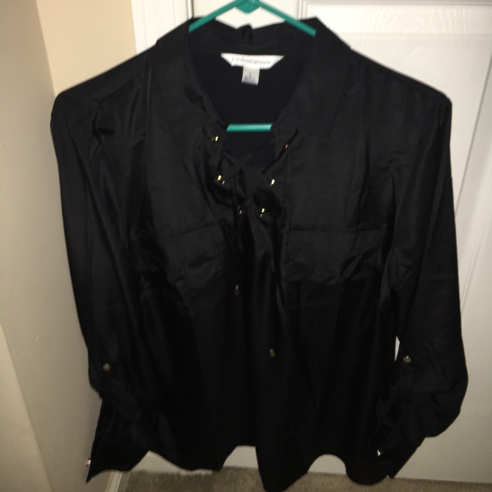 Black 3/4 Sleeve Top