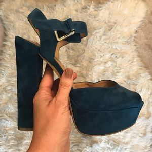 Teal Steve Madden Heels