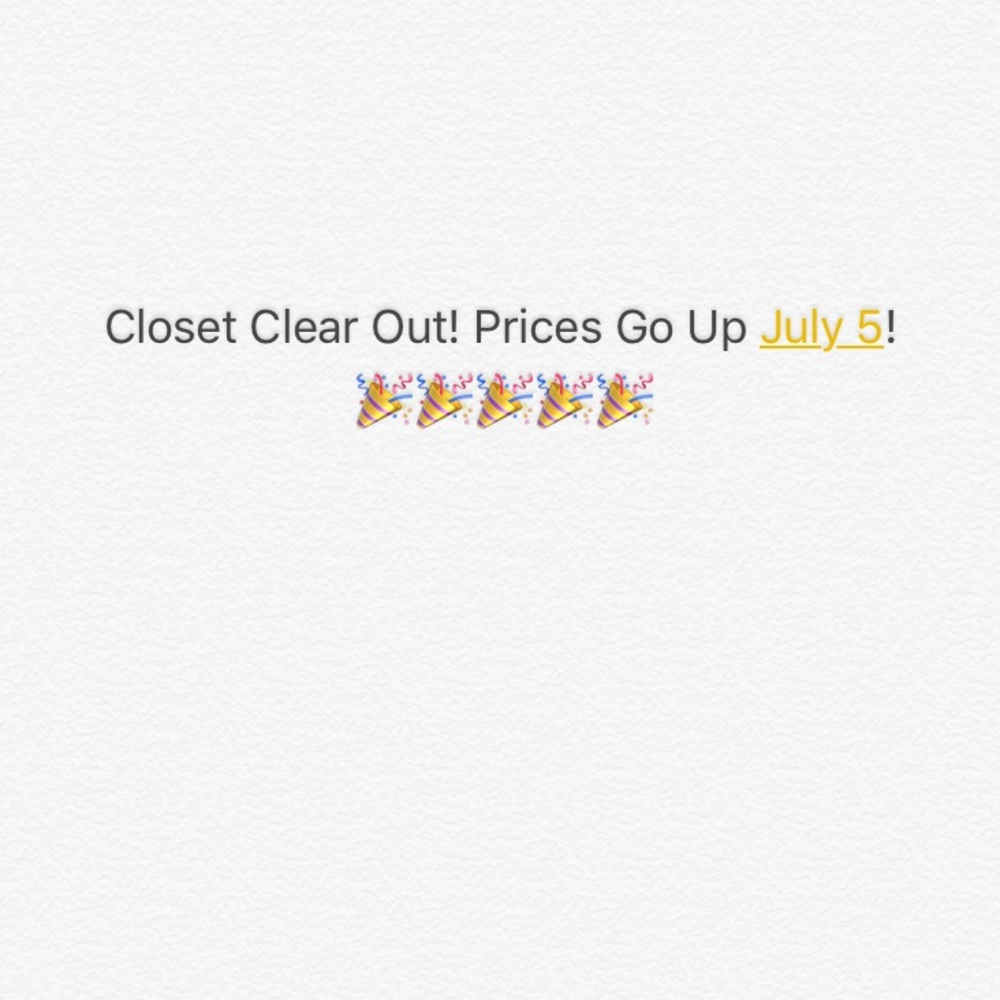Closet Clear Out! Make an Offer!