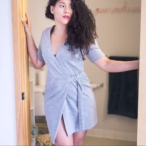 Topshop Dresses - Topshop Grey Wrap Dress Topshop Dresses - Topshop Grey Wrap Dress