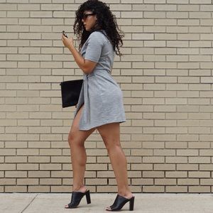 Topshop Dresses - Topshop Grey Wrap Dress Topshop Dresses - Topshop Grey Wrap Dress