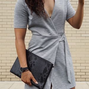 Topshop Dresses - Topshop Grey Wrap Dress Topshop Dresses - Topshop Grey Wrap Dress