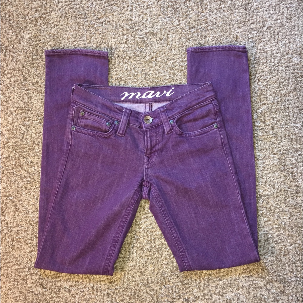 Purple jeans