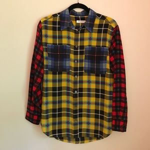 Equipment Signature Silk Plaid Blouse