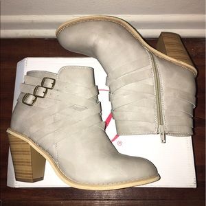 Brand new Cream High heel Strappy booties