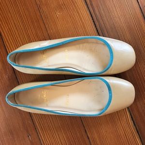 Christian Louboutin beige flats. Size US 8.5.