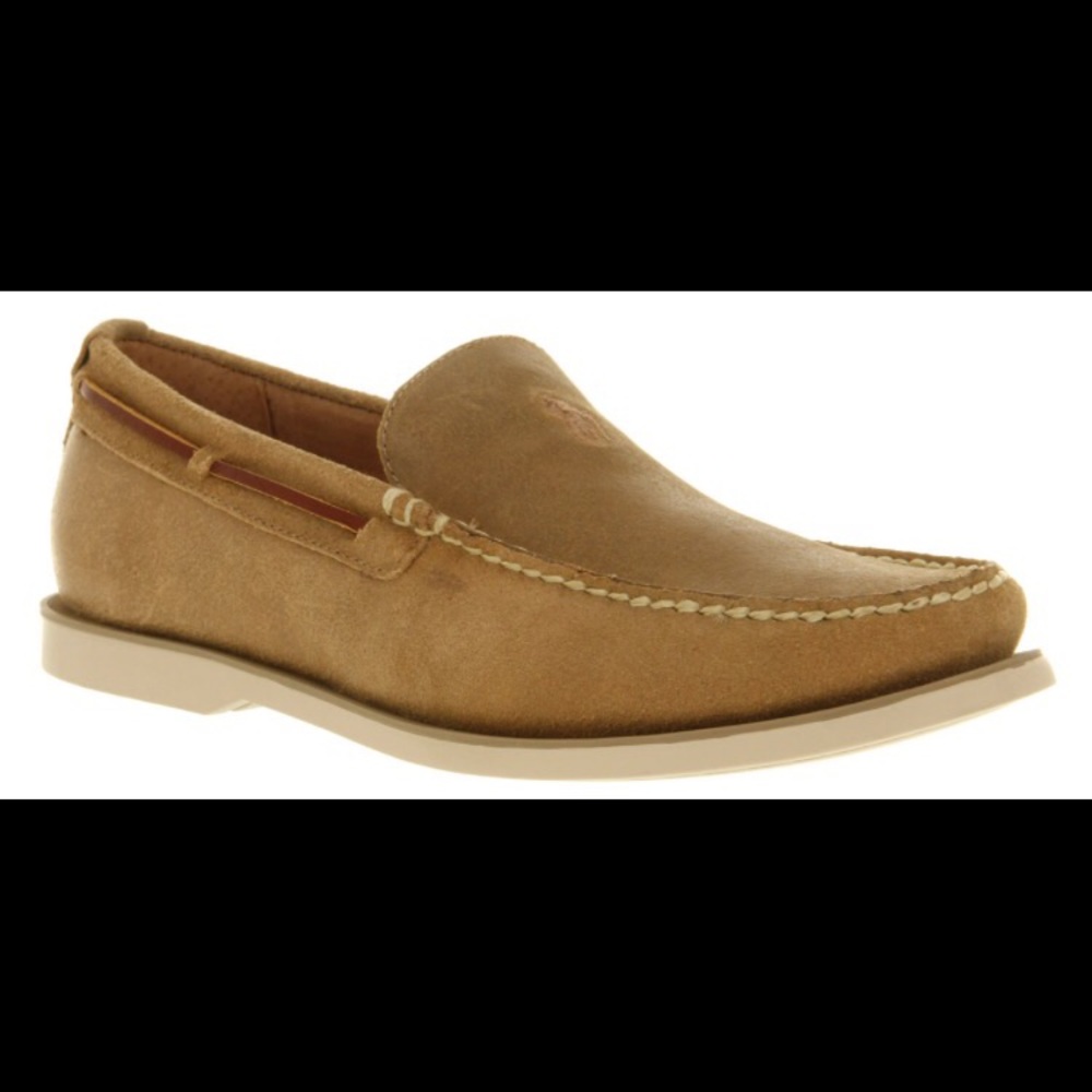 RALPH LAUREN! Leather Blackley Slip On Shoes