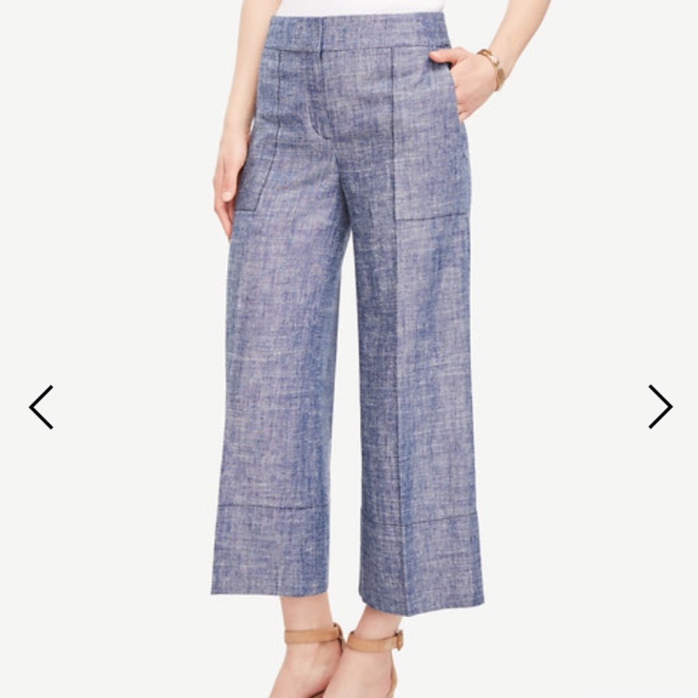 ANN TAYLOR NWT: fun summer wide leg linen pants