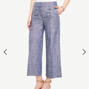 ANN TAYLOR NWT: fun summer wide leg linen pants