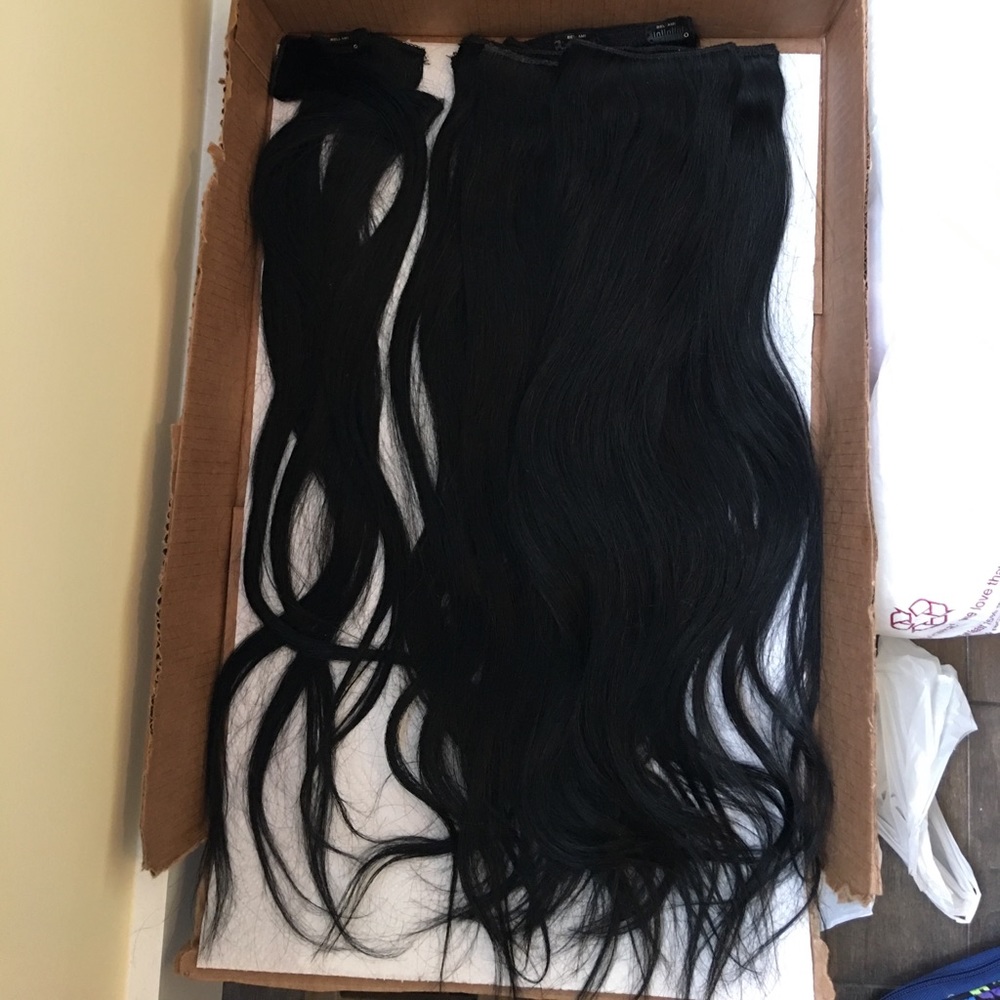 BELLAMI 220g of hair in the shade jet black