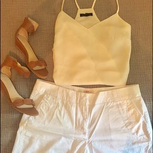 NWT JCrew Mercantile Chino Short, white size 12