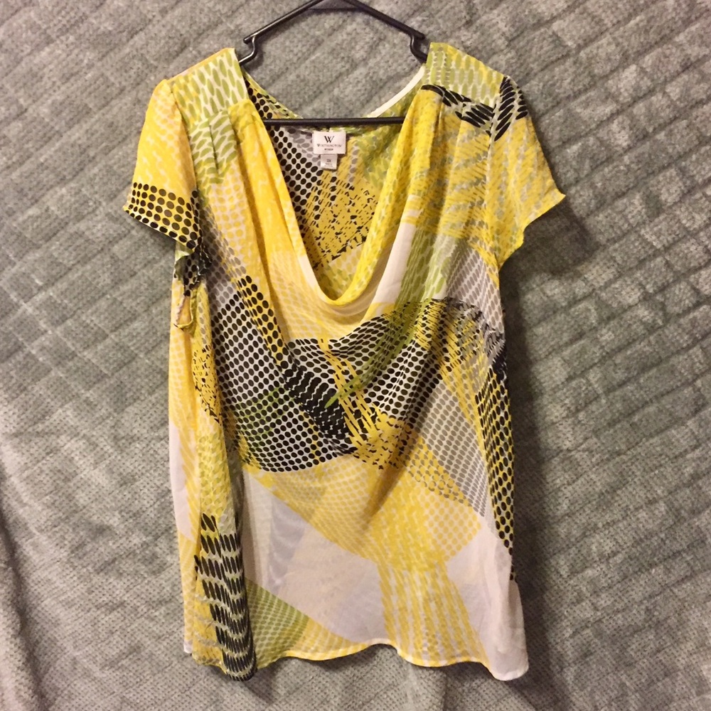Plus size 2X chiffon top