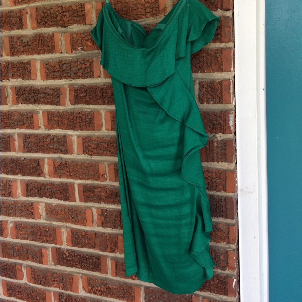 Strapless ruffle Banana Republic cocktail dress