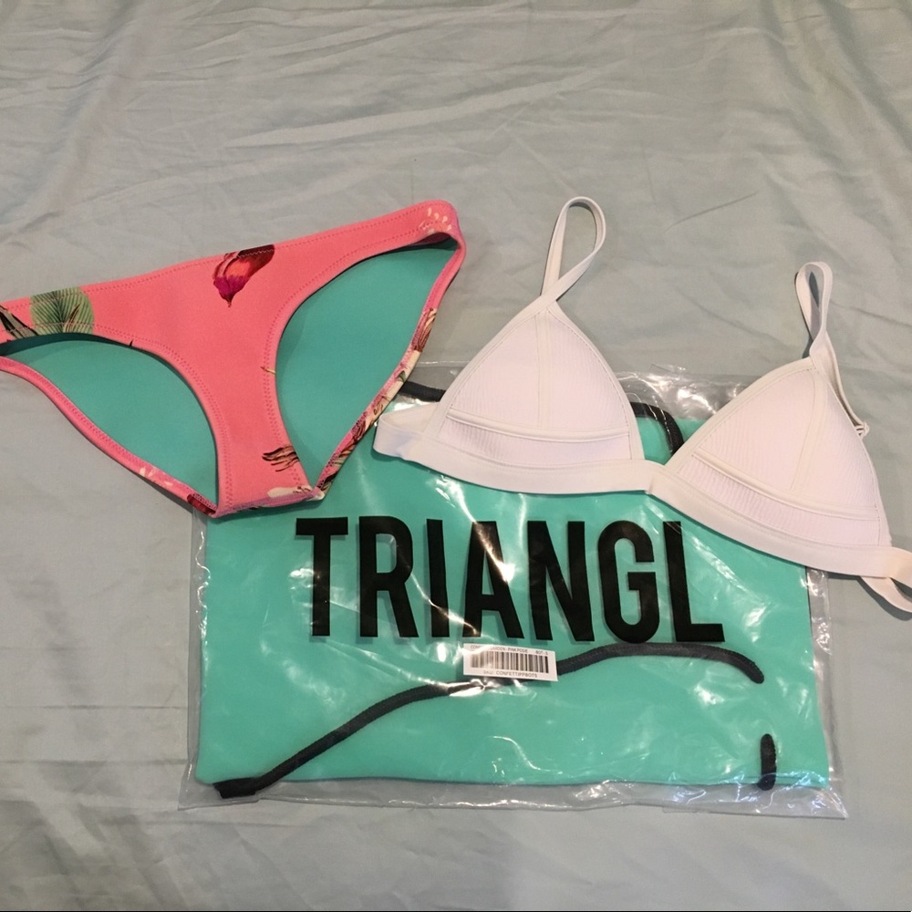 TRIANGL CONFETTI GARDEN - PINK POSIE (S)