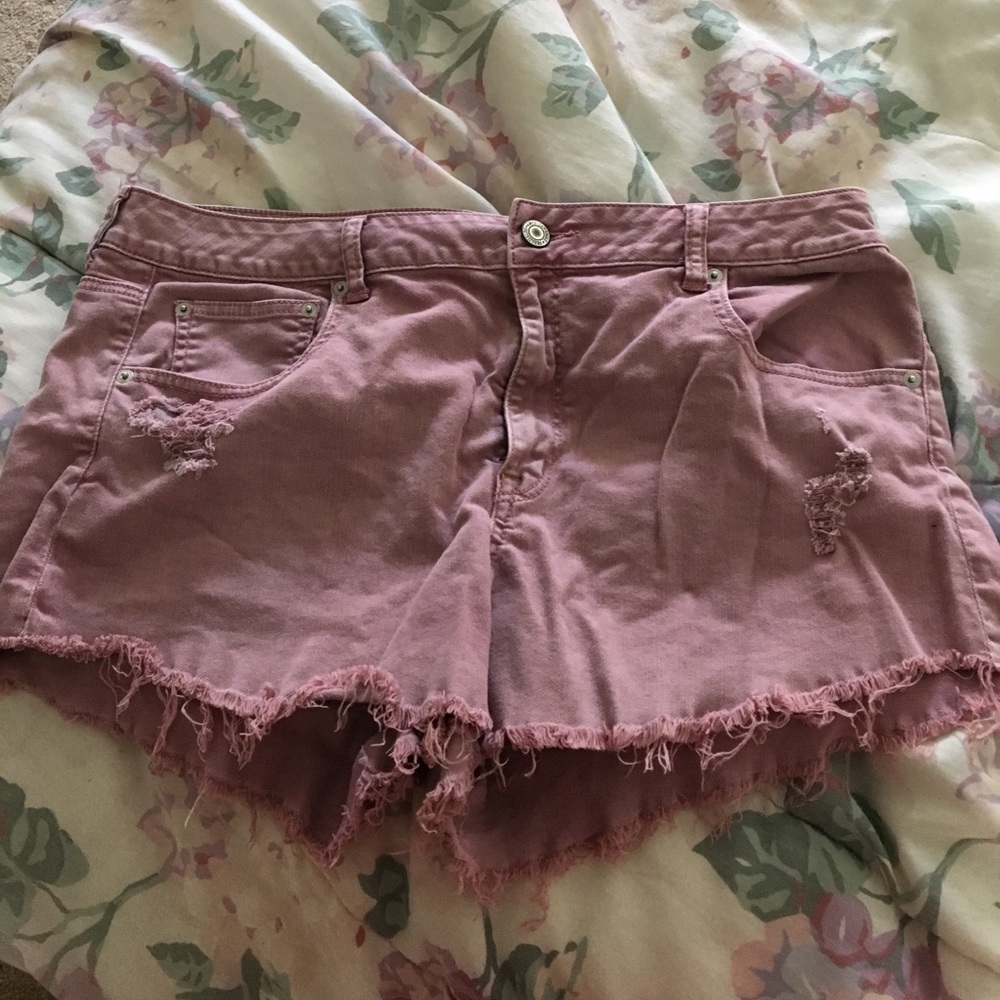 American Eagle Dark Pink Shorts