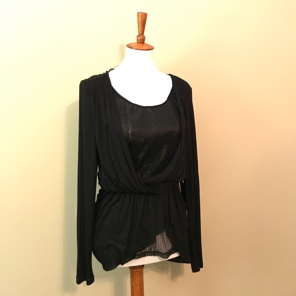 HPSequin Wrap Blouse - Picture 4 of 6