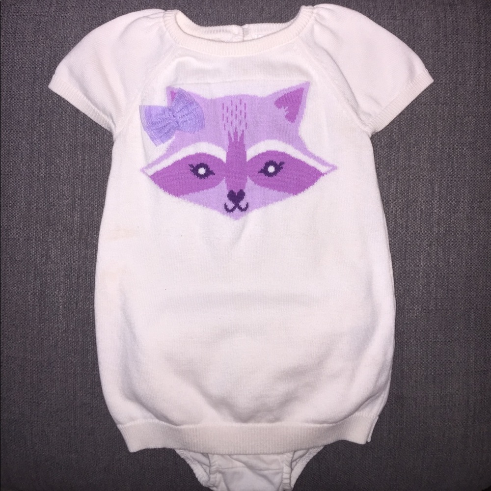 Fox sweater dress with matching bloomers