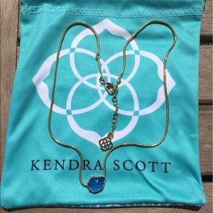Kendra Scott periwinkle blue necklace