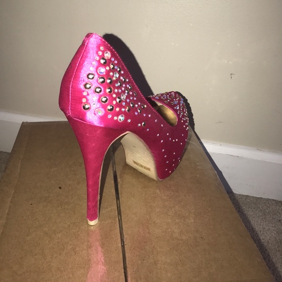 Pink Rhinestone Heels - Picture 3 of 3