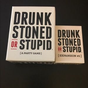Drunk Stoned or Stupid Party Game + Expansion Pack