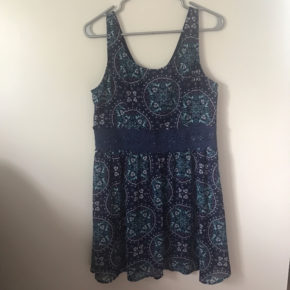 Xlileration floral and lace dress