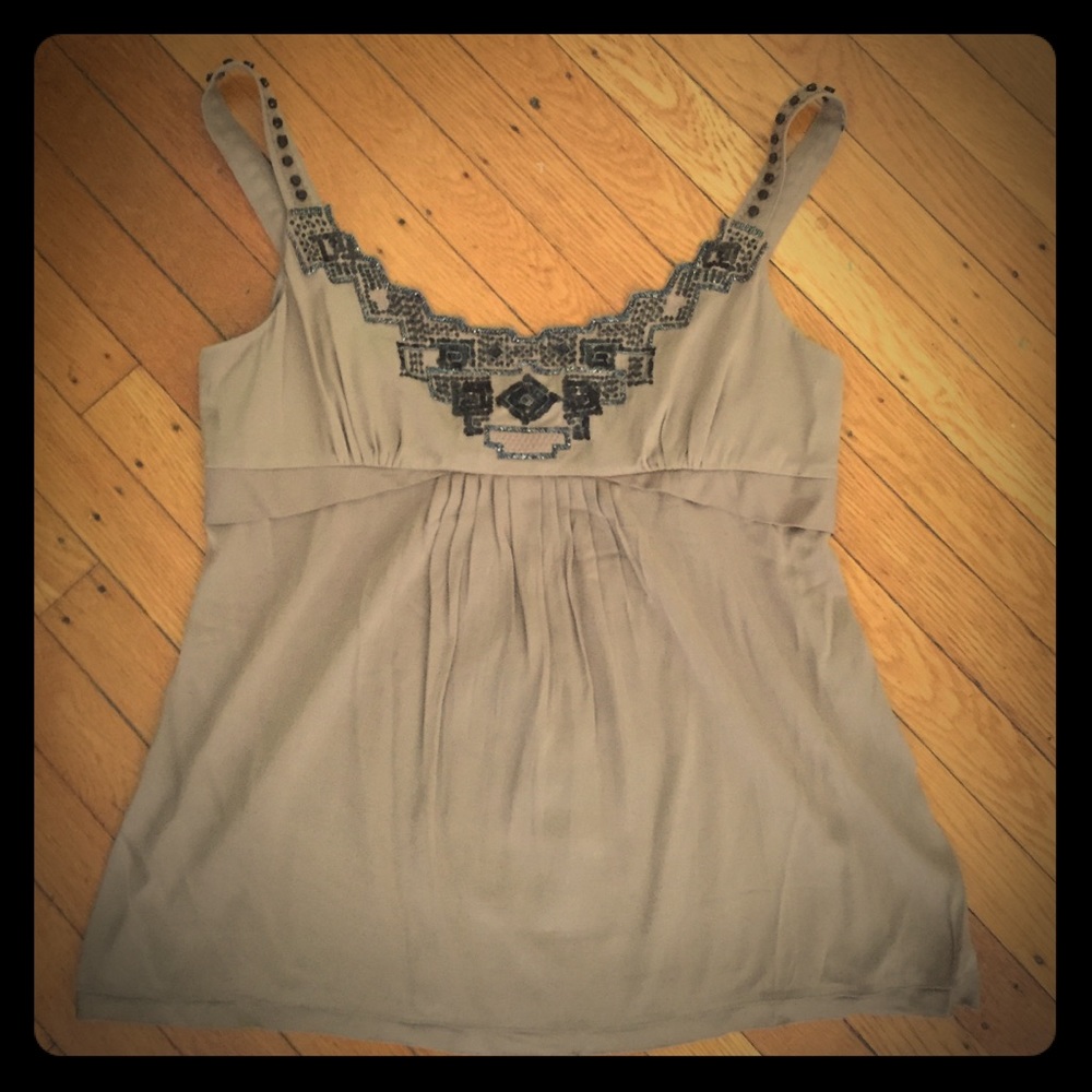 Elie Tahari beaded/sequin shirt