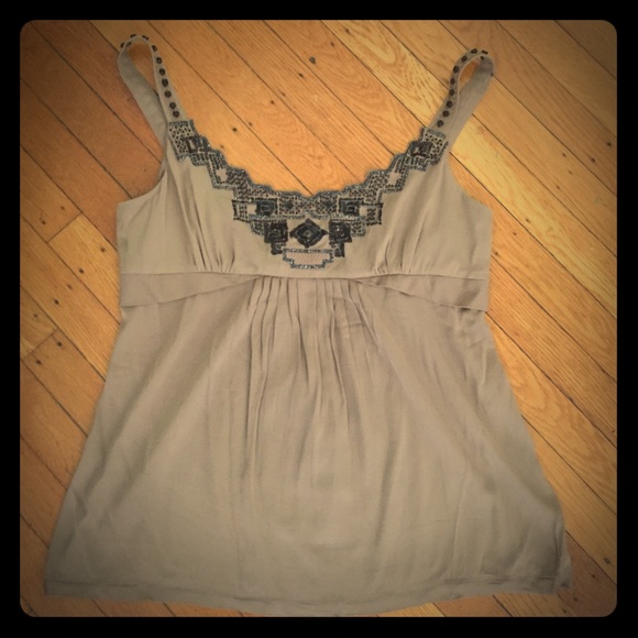 Elie Tahari beaded/sequin shirt - Picture 1 of 4