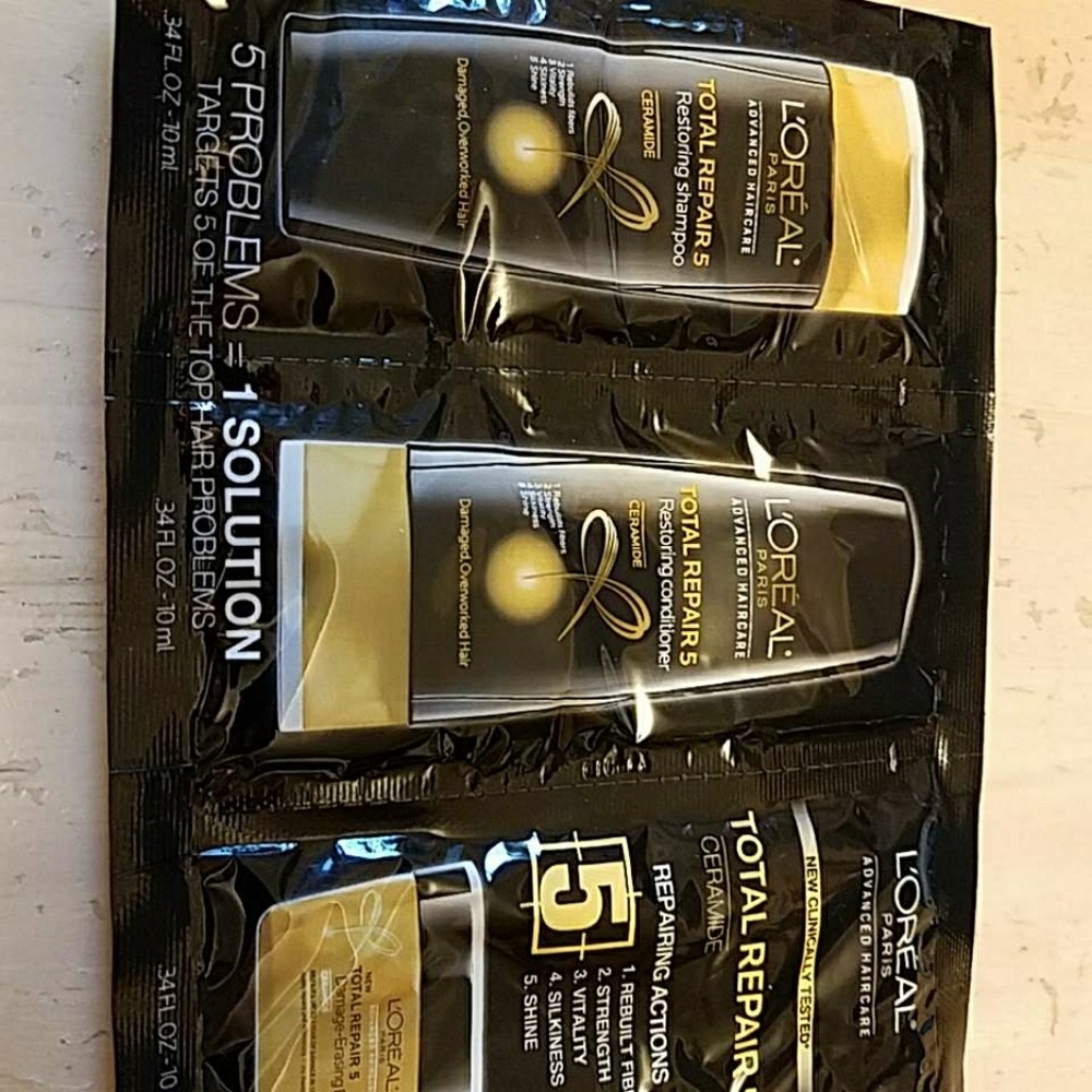 Loreal paris shampoo and conditioner and repair
