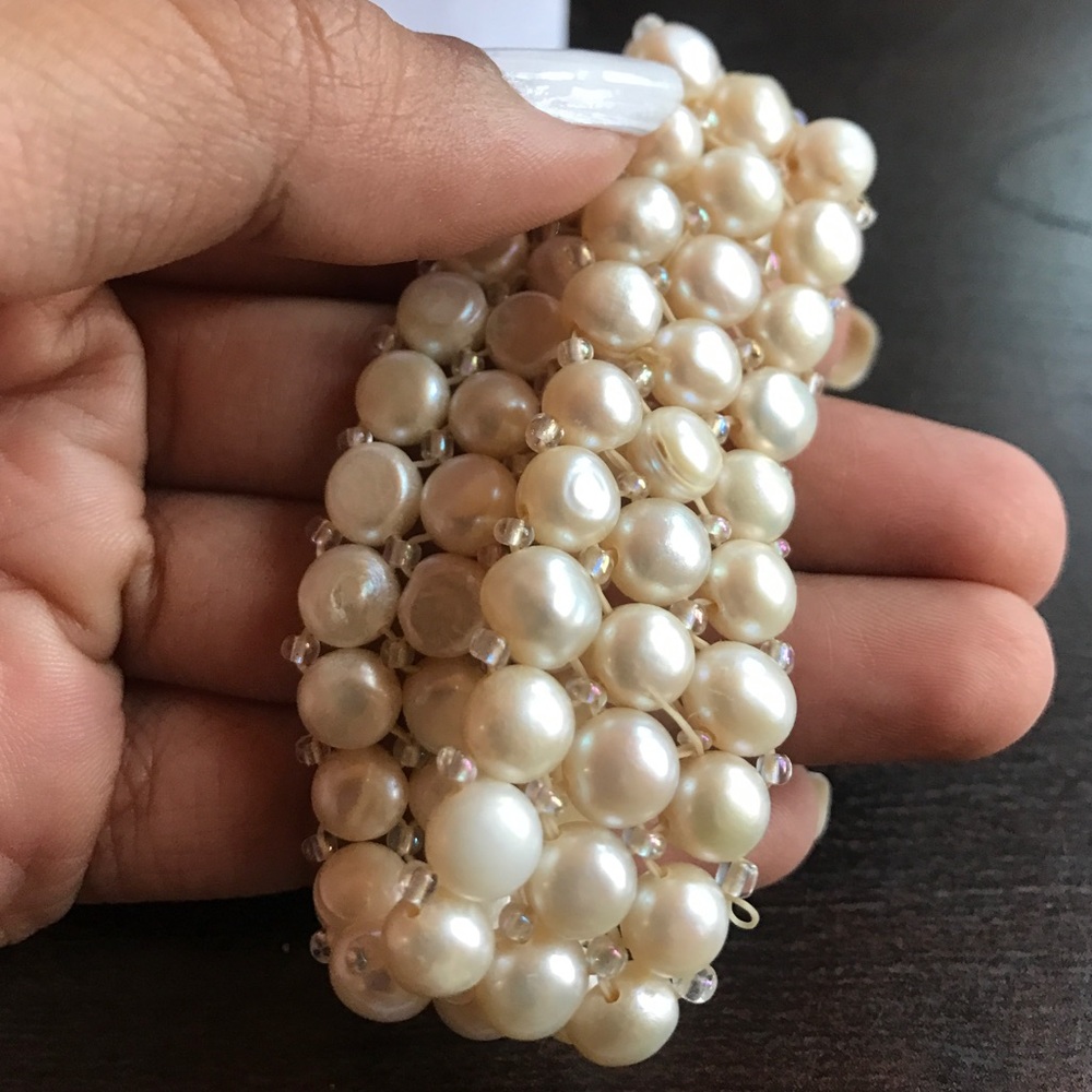 fresh water cultured pearl bracelet