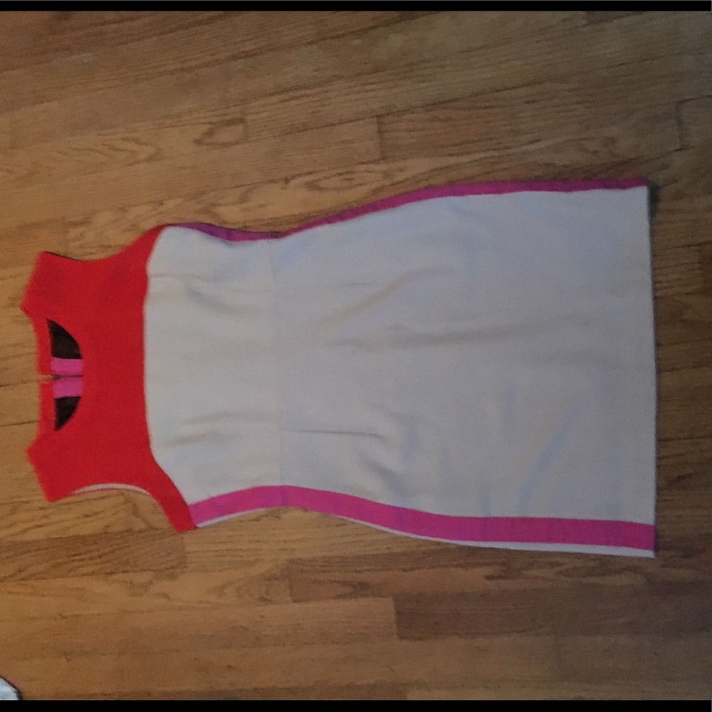 Red, Pink and Cream Dress